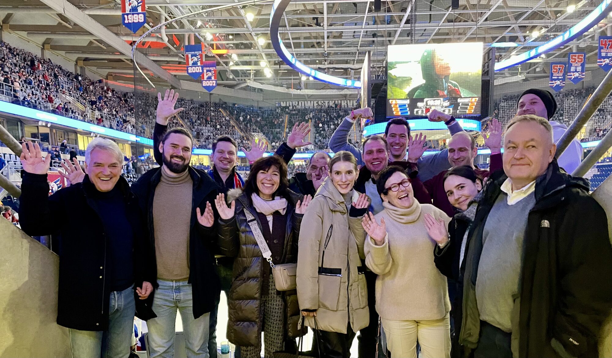 Team beim Eishockey